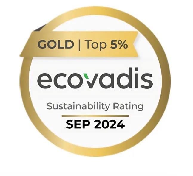 中榮股份榮膺EcoVadis“金牌”評級，躋身全球可持續發展前列